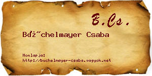 Büchelmayer Csaba névjegykártya